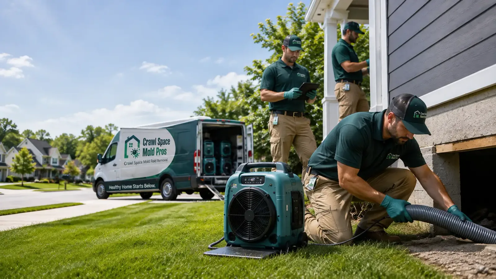 Crawl Space Mold Removal in Brooklyn, MI